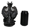 Blackened Spice Medieval Gothic Dragon Salt And Pepper Shakers Set Holder Statue