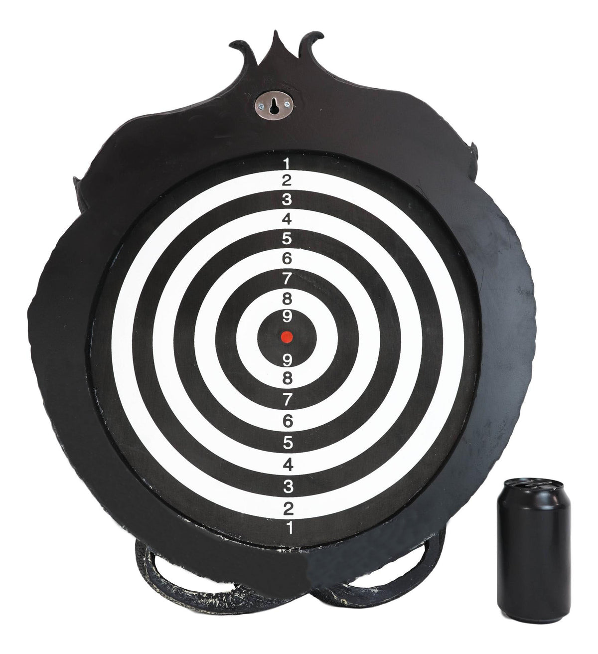 Medieval Dungeon Crystal Jade Dual Dragon Dart Board Wall Sculpture 20.5"H Decor