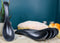 Matte Black Melamine Deep Soup Spoons Pack Of 6 Set Restaurant Supply Food Spoon