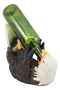 American Pride Patriotic Drinking Bald Eagle Wine Bottle Holder Figurine 11.25"L
