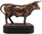 Ebros 9.5" L France Charolais Cattle Cow Bronze Electroplated Figurine with Base