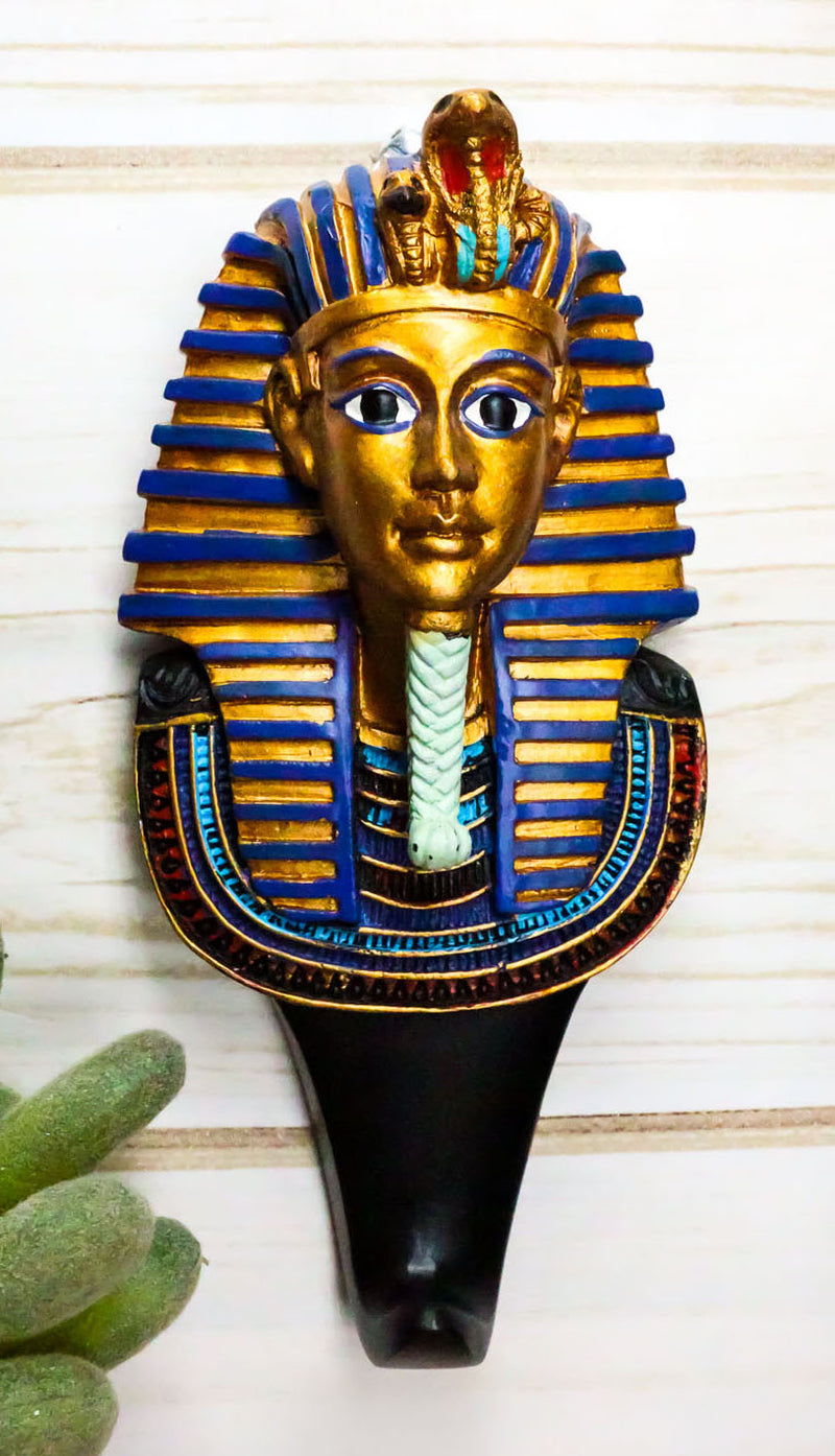 Egyptian King TUT Pharaoh Tutankhamun Wall Hook Decor Accent For Coats Leashes