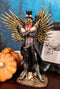 Steampunk Western Gunslinger Pistols Skeleton Death Angel Bullets Wings Statue