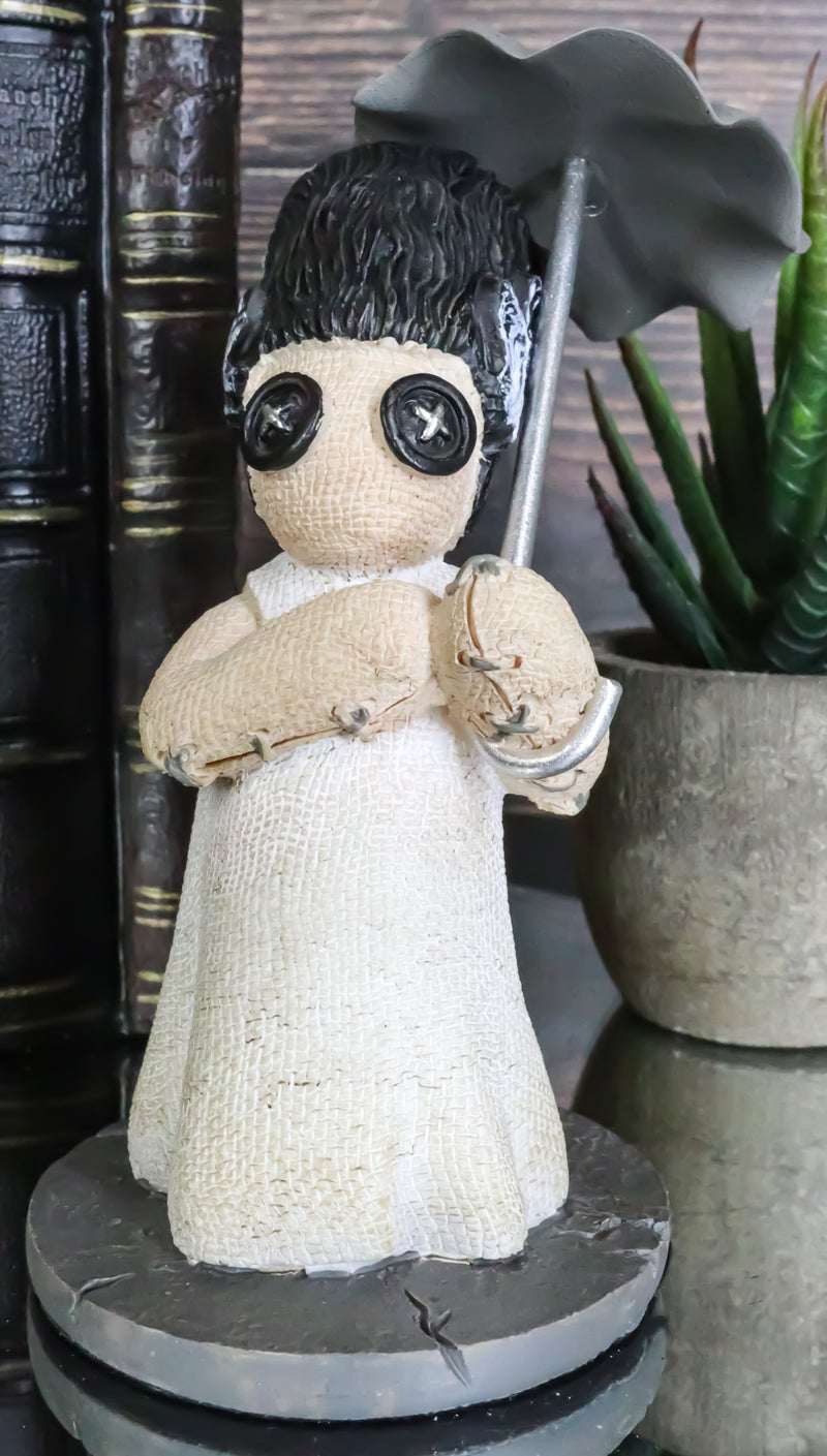 Ebros Pinheadz Monster with Voodoo Stitches Figurine 4.25"H (Mrs Frankenstein)
