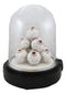 Occult Wicca Witchcraft Eyeballs Mound of Eyes In LED Light Cloche Glass Dome
