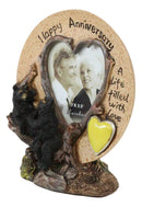 Rustic Western Forest Black Bears Happy Anniversary Standing Picture Frame