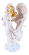 Ebros Heavenly Seraphim Angel Of Wisdom And Worship With Doves On Clouds Figurine