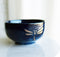 Pack Of 6 Japanese Midnight Blue Dragonfly Rice Soup Dessert Ceramic Bowls 18oz