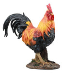 Country Farm Chicken Morning Crow Alpha Rooster Figurine Large Statue Home Decor