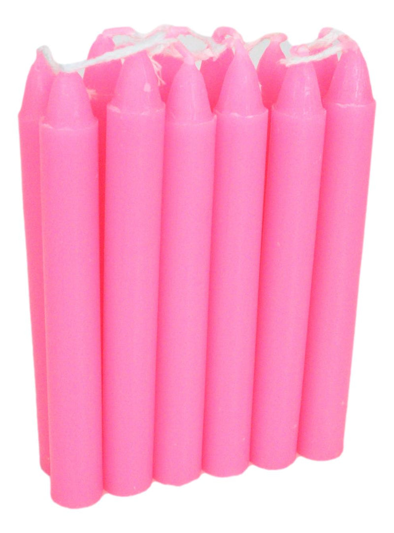Pink Love Friendship Pack of 12 Wicca Occult Witch Ritual Spell Chime Candles