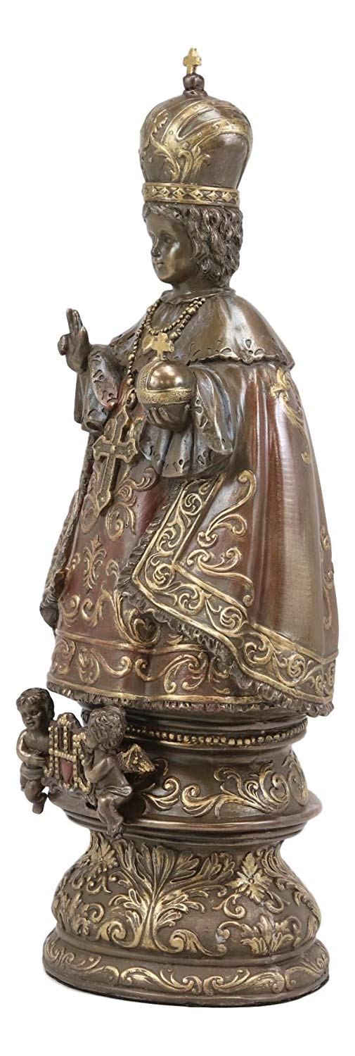 Ebros Roman Catholic Orthodox Christian Infant of Prague Statue Jesus Decor