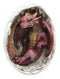 Ancient Mercury Red Dragon Hatchling Breaking Out Of Egg Shell Figurine Fantasy