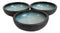Pack Of 3 Ceramic Zen Blue Donburi Noodles Cereal Rice Soup Dinner Bowls 24oz