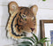 Ebros Mini Orange Bengal Tiger Head Wall Decor Plaque 7.5"H Wall Decor Plaque