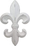 Ebros Rustic White Southwestern Fleur De Lis Emblem Wall Accent Decor Plaque 10" Tall