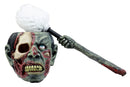 Ebros Gift Walking Dead Zombie Hand Toilet Bowl Brush & Zombie Head Toilet Bowl Brush Holder Set Decorative Figurine 14"H