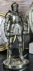 Medieval Suit Of Armor Statue 7"H Swordsman Brave Lionheart Knight Figurine