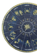 Blue Astrological Horoscopes Zodiac Constellations Sun Decorative Incense Holder