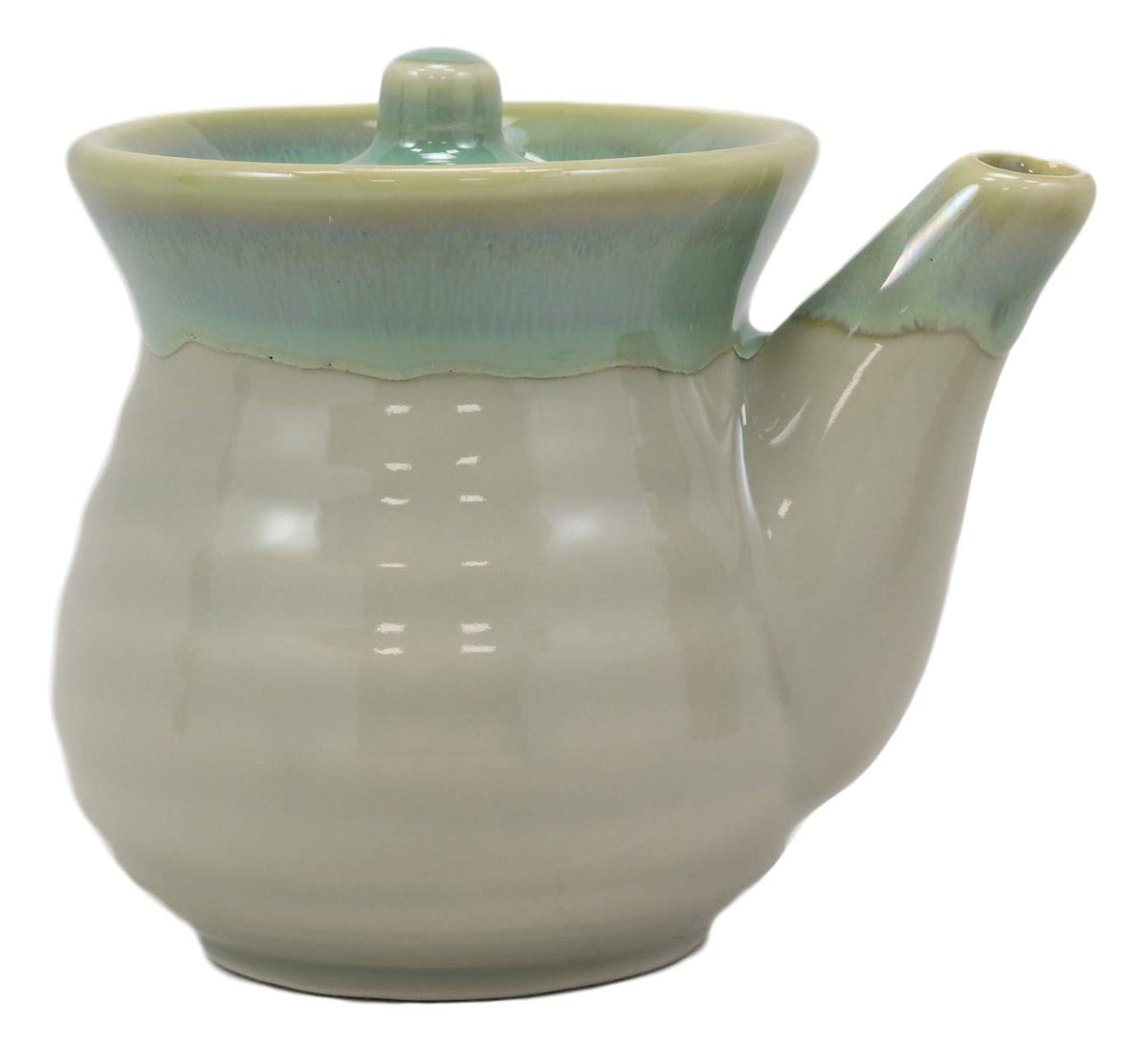 Green Traditional Japanese Tenmoku Glazed Porcelain Vinegar Soy Sauce Dispenser