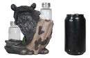 Ebros Black Bear In the Woods Salt And Pepper Shakers Holder Set 6.25"Tall