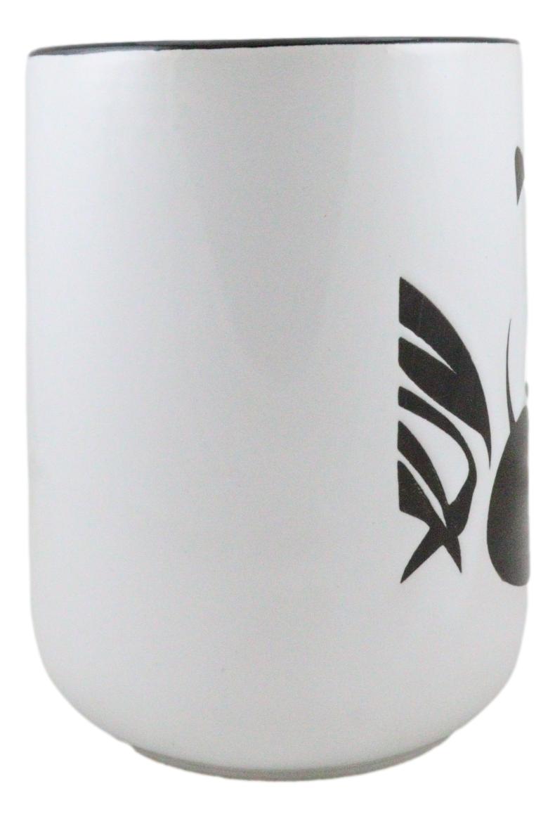 Giant Panda Bear Abstract Silhouette Art Ceramic Coffee Tea Mug Drink Cup 18oz