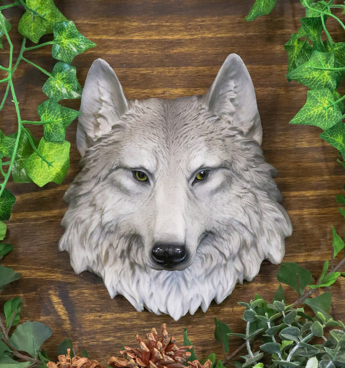 Ebros Direwolf Gray Wolf Mini Wall Decor Timber Wolf Canis Lupus Wall Plaque - Ebros Gift