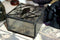 Gothic Silhouette Raven Glass Jewelry Box 4"W Haunted Crow On Tree Branch Box