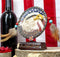 Patriotic Bald Eagle By American Flag With Dreamcatcher Feathers Desktop Plaque