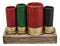 Ebros Colorful Western 12 Gauge Shotgun Shells Replica Vanity Bathroom Counter Top Toothbrush Toothpaste Shaver Holder Stationery Pen Organizer Country Rustic Home Cabin Lodge Hunter Decor Figurine