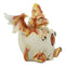 Ebros November Birthstone Dragon Egg Statue 4.25" Tall Orange Topaz November Birthstone Gem Symbol Hatchling Dragon Collector Figurine