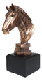 Ebros Madagascar Safari Zebra Horse Bust Statue In Bronze Electroplated Finish