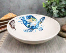 Ebros Blue And White Sea Turtle Ceramic Dinnerware (Soup Noodle Bowl 46oz, 2pcs)