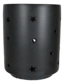 Pack Of 2 Wicca Triple Moon Goddess Black Ceramic Tea Light Votive Candle Holder