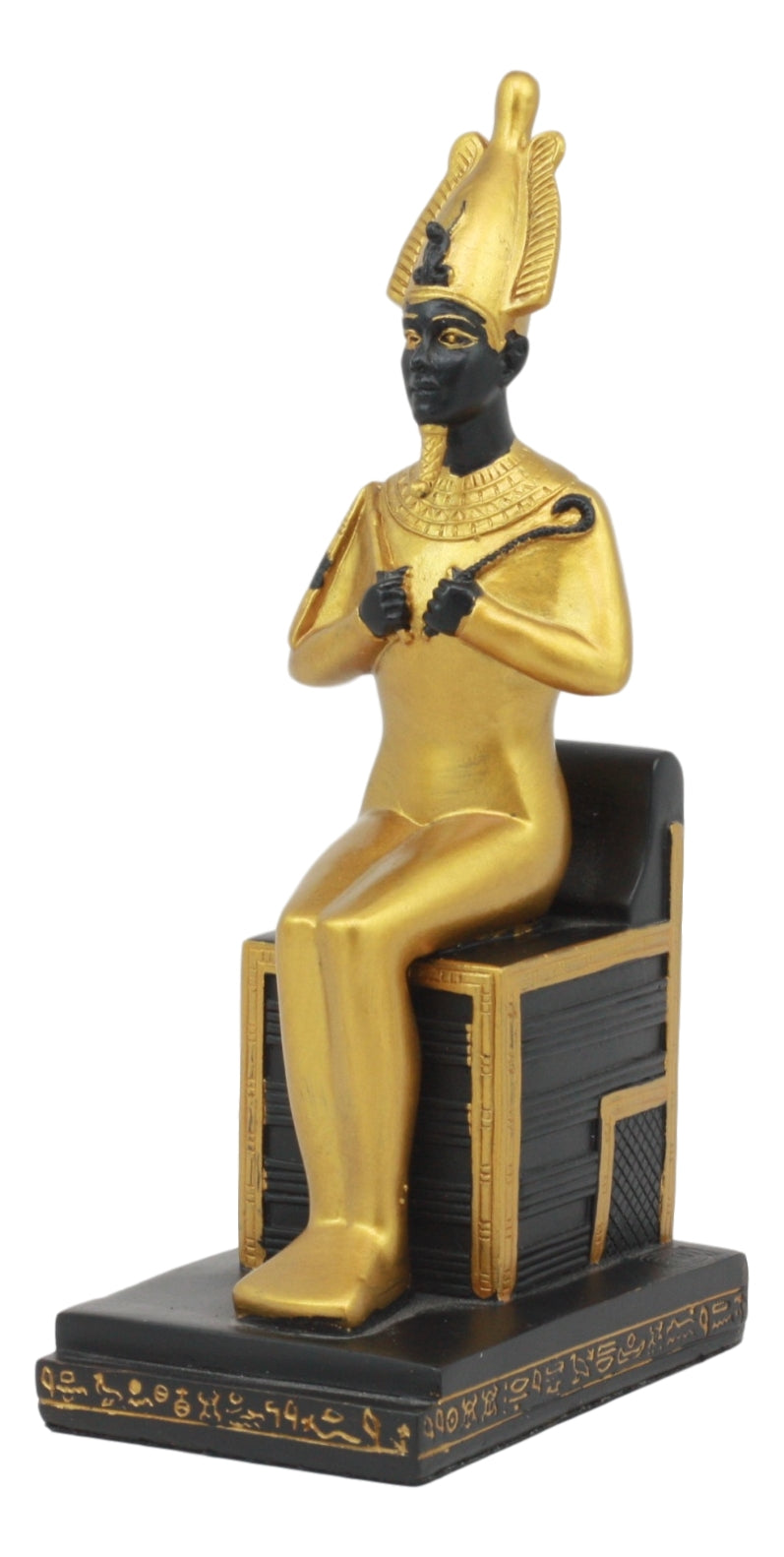 Ebros Classical Egyptian Gods and Goddesses Seated On Throne Statue Gods of Egypt Ruler of Mankind Decorative Figurine … (Osiris God of The Afterlife)