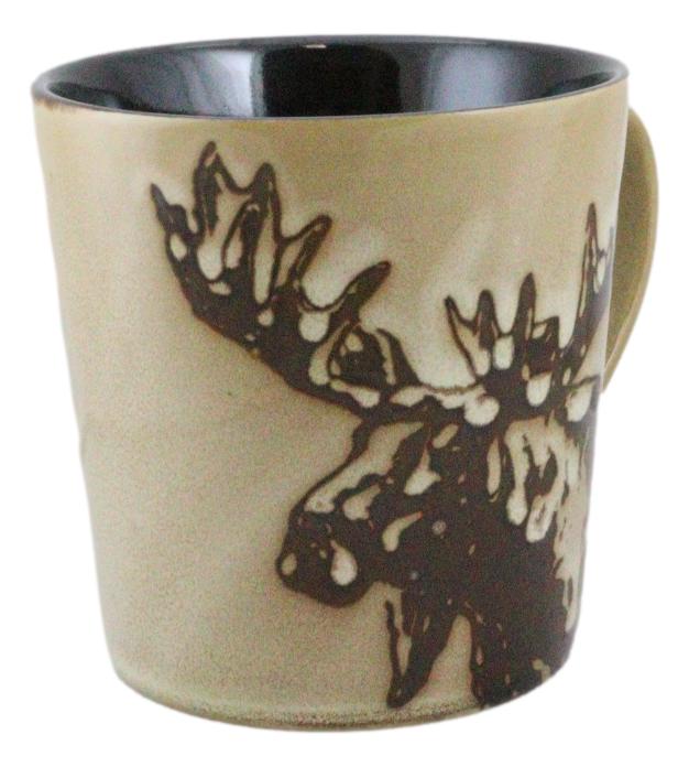 Pack Of 2 Rustic Western Emperor Giant Stag Elk Moose Deer Coffee Mugs Cups