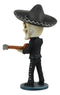 Ebros Day Of The Dead Skeleton Wedding Mariachi Guitar Player Bobblehead Statue 6"Tall Traditional Dias De Muertos Sugar Skull Bobblehead Figurine