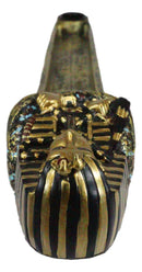 Egyptian King Tutankhamun Sarcophagus Mummy Stick Incense Candle Holder Figurine