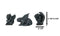 Chained Gothic Stoic Gargoyles Chimera Guardian Figurines Miniature Set 3"Tall