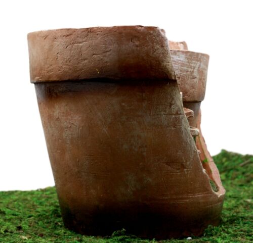 Ebros Fairy Garden Personal Broken Flower Planter Pot Fairy Home Figurine 6.25"H - Ebros Gift