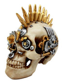 Steampunk Cyborg Punk Rock Aristocrat With Bullet Spikes Hair Figurine 6.75"L