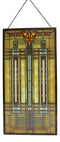 Frank Lloyd Wright Bradley House Skylight Stained Glass Wall Or Desktop Plaque