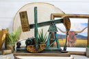 Western Rustic Nodding Donkey Pumpjack Oil Derrick Rig Wine Bottle Holder Model