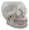 Ceramic Spooky Jointed Homosapien Human Skull Cereal Treat Soup Bowl 32oz