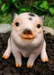 Ebros Napoleon Fat Piglet Pig Statue 6" Long with Glass Eyes Piggy Figurine