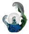 Ebros Gift Coastal Antillean Manatee Sea Cow Family Water Globe Figurine 4.25"H