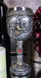 Medieval Knight Of Chivalry On Charging Horse Wine Goblet Royal Wine Chalice