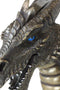 Large Sculptural Golden Warlock Drake Leviathan Saurian Devil Dragon Wall Decor