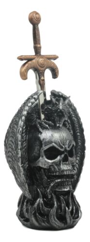 Mythical Winged Dragon On Skull Base With Blade Of Ragnarok Letter Opener Figure