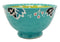 Ebros Set of 4 Luxury Ottoman Style Textured Dining Bowls 5.75"Diameter Made Of Ceramic Ideal For Home Decor Dinnerware & Giftware (Four Seasons)