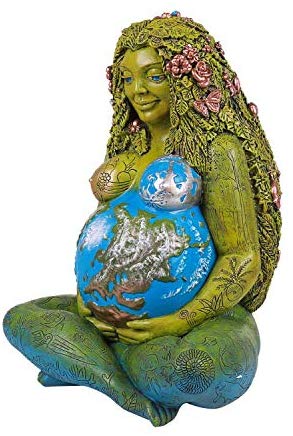 Ebros 24 Inches Tall Millennial Gaia Mother Earth Goddess Statue by Oberon Zell - Ebros Gift